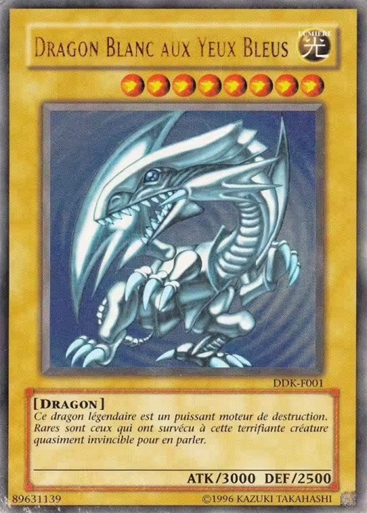 Dragon blanc aux yeux bleus Carte - Dragon blanc aux yeux bleus